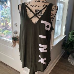 Pink Victoria’s Secret - Green tank
